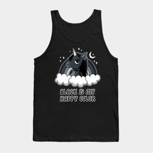 Black unicorn Tank Top